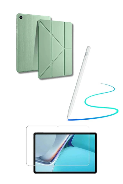 Galaxy A9 Plus Uyumlu 360 Tam Koruma Tablet Kılıfı  Dokunmatik Tablet Kalemi Kırılmaz Ekran Koruyucu - Resim 10