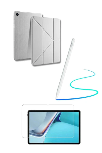 Galaxy A9 Plus Uyumlu 360 Tam Koruma Tablet Kılıfı  Dokunmatik Tablet Kalemi Kırılmaz Ekran Koruyucu - Resim 2