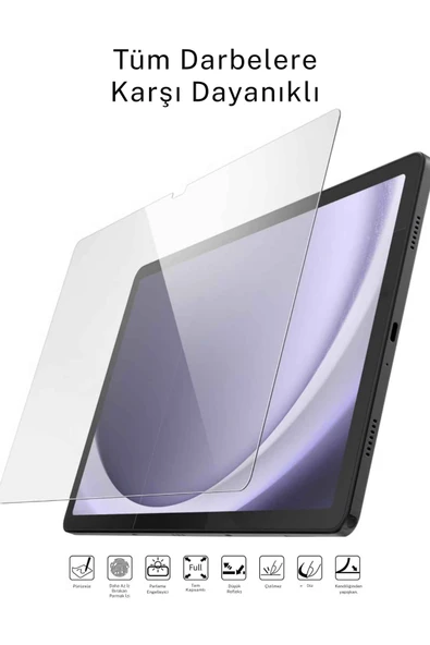 Galaxy A9 Plus Uyumlu 360 Tam Koruma Tablet Kılıfı  Dokunmatik Tablet Kalemi Kırılmaz Ekran Koruyucu - Resim 17