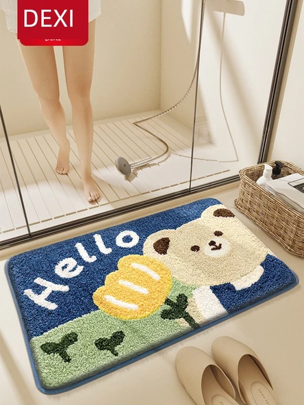 Hızlı Kuruyan Kaymaz Banyo Paspası - 40x60 cm - Köpeğin Hobisi - 2