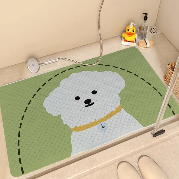 Çocuk Kaymaz Desenli Banyo Halısı - 40x70cm Küçük Bomei