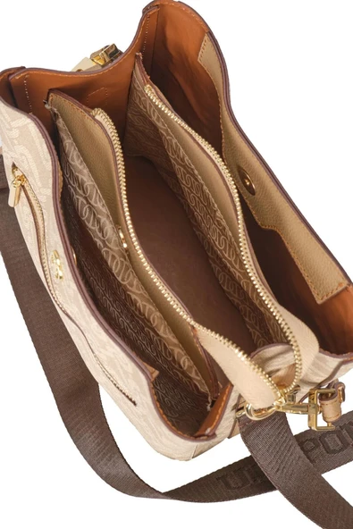 U.S. Polo Assn. U.S. Polo Bej Kadın Omuz ve El Çantası US24529 - 6