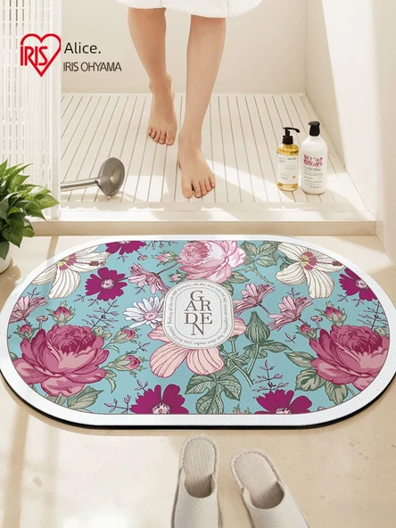 Kaymaz Banyo Paspası - Gül Pembesi - 40x60cm - 2