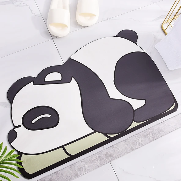Yumuşak Silikon Diatomit Banyo Paspası - 170x240 cm - Panda-Jun Jun