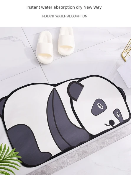 Yumuşak Silikon Diatomit Banyo Paspası - 170x240 cm - Panda-Jun Jun - 3