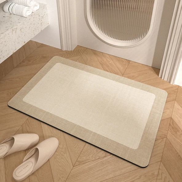 Hızlı Kuruyan Diatomit Banyo Paspası - 40x60cm - Ku Ya