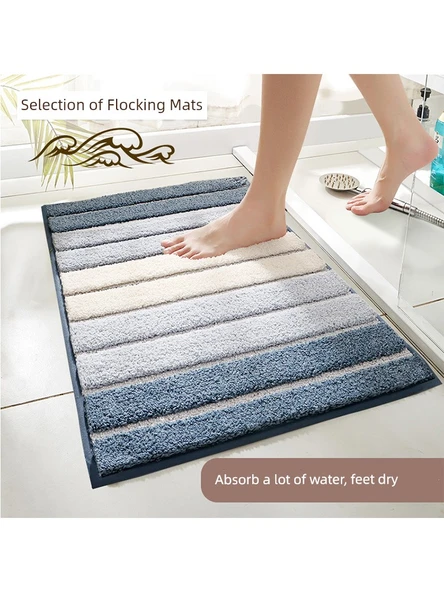 Kaymaz Emici Banyo Paspası - 45x65cm Piyano Tuşları Gri - 2