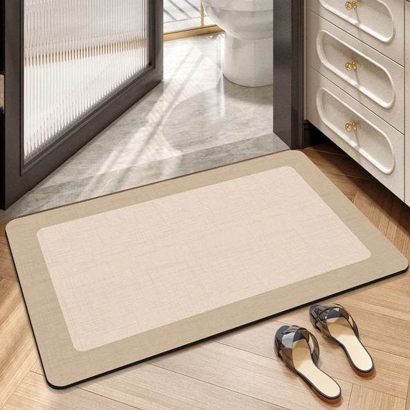 Diyatomlu Banyo Paspası 50x80cm - Sakin Ay Rüyası Ku Ya