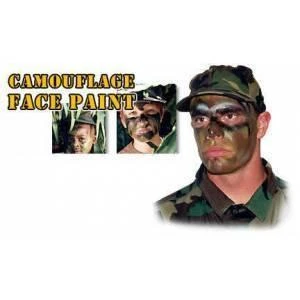 Single Sword Kamuflaj Yüz Boyası 5 Renkli ve Aynalı - Resim 4
