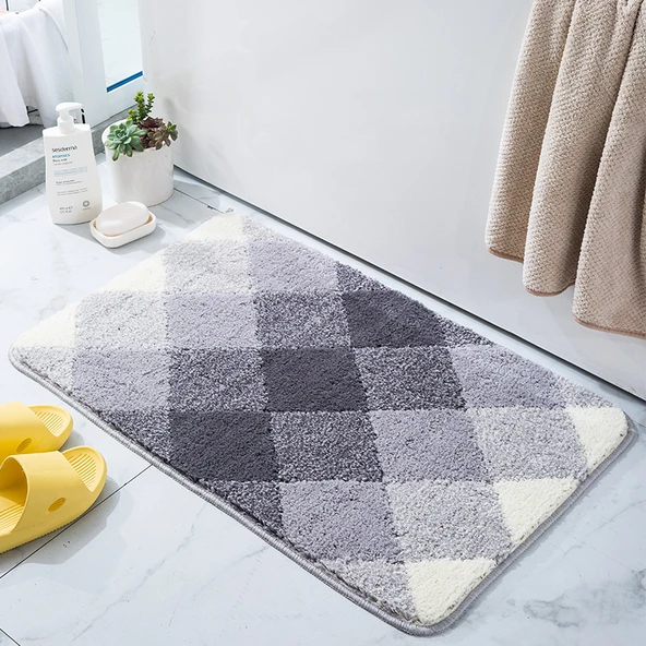 Kaymaz Emici Büyük Boy Paspas - 80x120 cm - Açık Ton