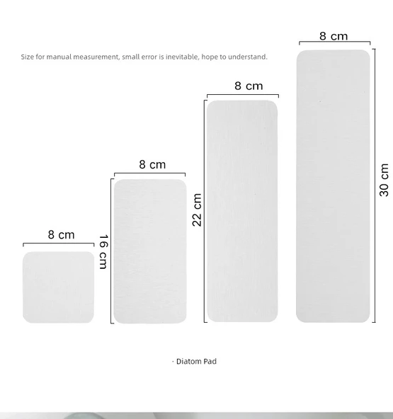 Diyatomit Emici Paspas - Beyaz 22x8 cm - 10