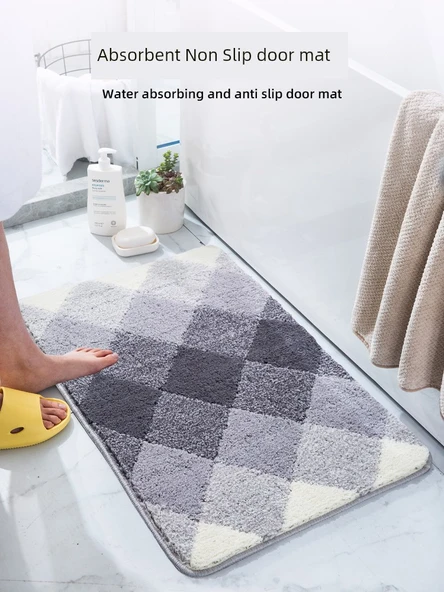 Kaymaz Emici Büyük Boy Paspas - 80x120 cm - Açık Ton - 2