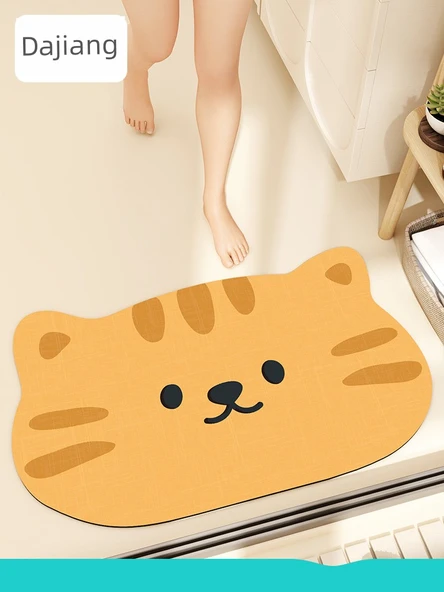 Çizgi Film Desenli Emici Kaymaz Banyo Paspası - 50x80cm Şişman Panda - 2