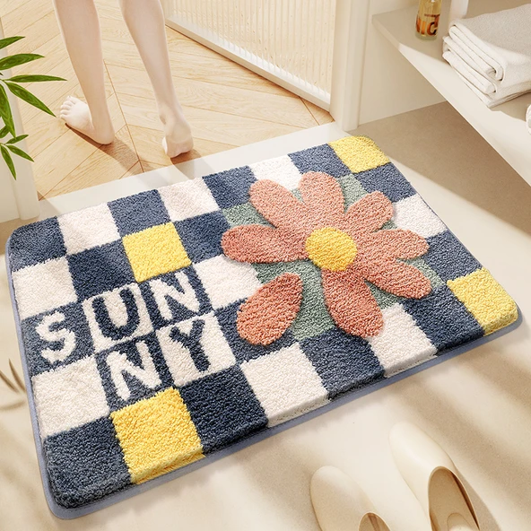 Emici Banyo Paspası - 40x60 cm - Gingam Arası