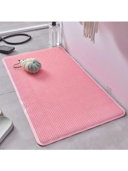 Kaymaz PVC Banyo Halısı - 44x74cm - Masaj Özellikli - Gri - 2