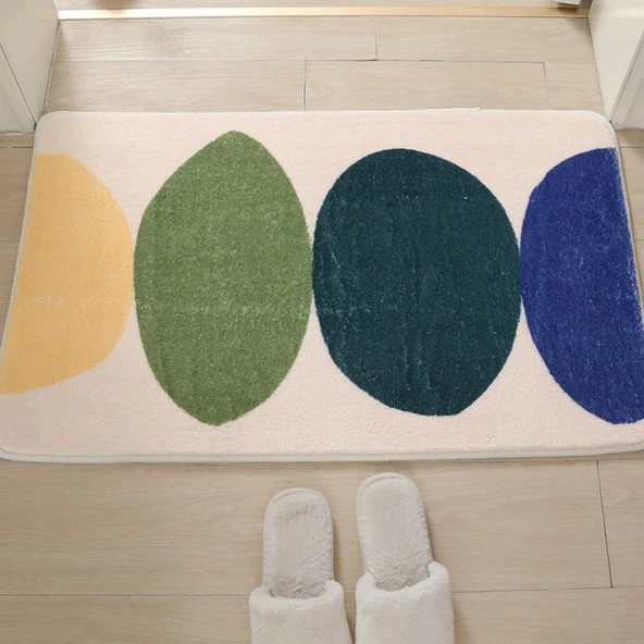 Kaymaz Keşmir Yer Paspası - 40x60cm - Limon Sarısı