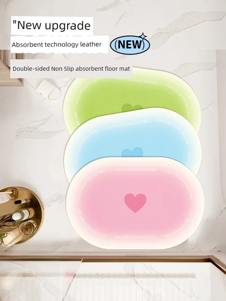 60x90cm Diatomit Banyo Paspası - Mavi Sonbahar - 4
