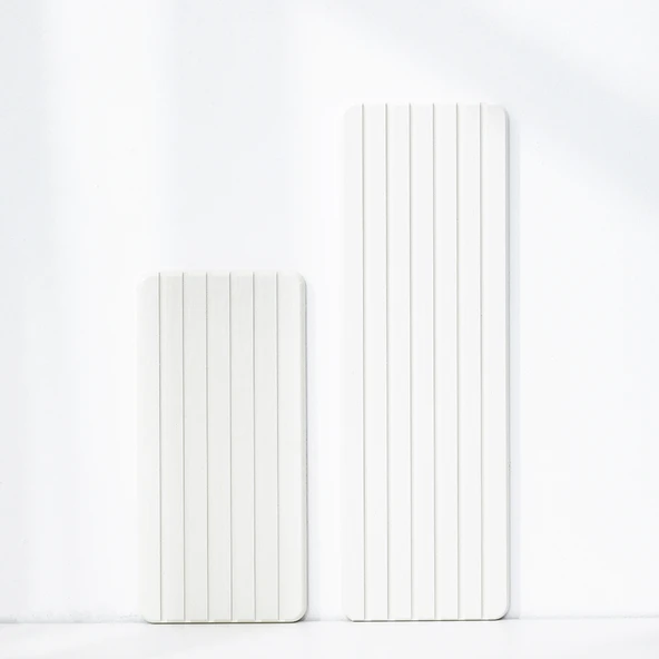 Diyatomit Emici Paspas - Beyaz 22x8 cm - 9