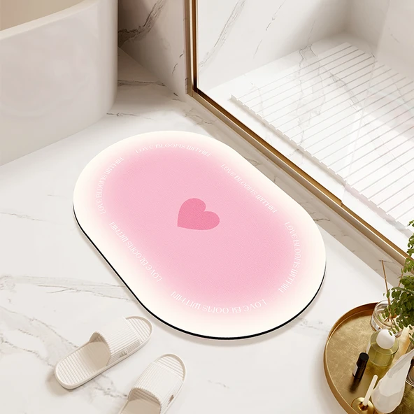 60x90cm Diatomit Banyo Paspası - Sakura Polen