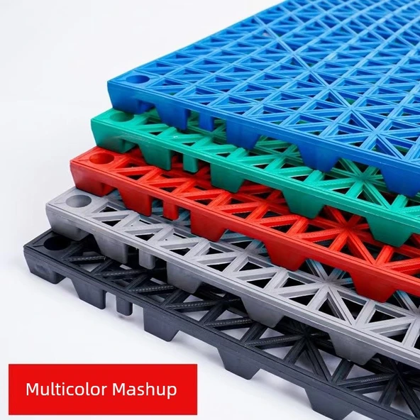 30x30 Siyah Su Yalıtımlı Drenajlı Banyo Halısı - 15mm - 7