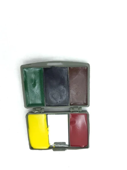 Single Sword Kamuflaj Yüz Boyası 5 Renkli ve Aynalı - Resim 3