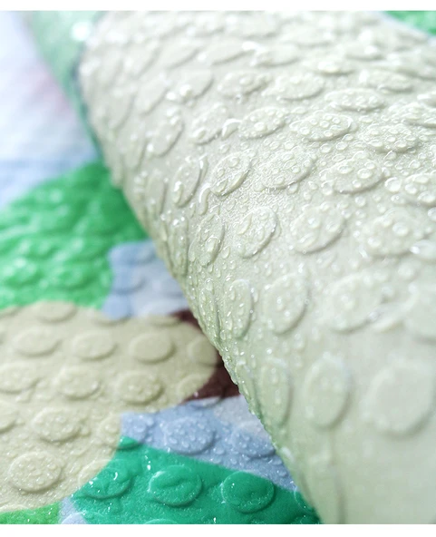 Kaymaz Yuvarlak PVC Banyo Paspası - 65x65cm - Garip Köpek-1 - Resim 12