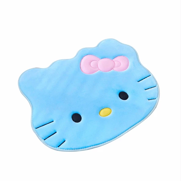 Hafızalı Köpük Banyo Halısı - 50x60 cm - KT Kedi Mavi - 6