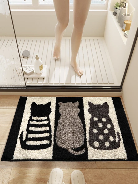 Çizgi Film Banyo Paspası 40X60cm Köpek Hobisi Kaymaz Halı - 2