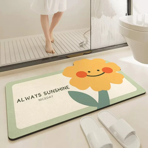 Kaymaz Emici Banyo Paspası - 50x80 cm - Sonsuz Güneş