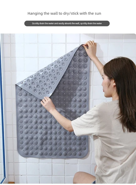 Nordic Kaymaz Banyo Paspası - Pembe Dikdörtgen 67*35cm - 11