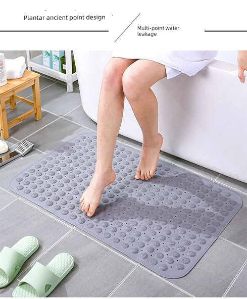 Nordic Kaymaz Banyo Paspası - Pembe Dikdörtgen 67*35cm - 9