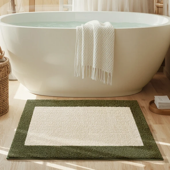 Kaymaz Banyo Paspası - 61x110cm - To Jane-Yeşil
