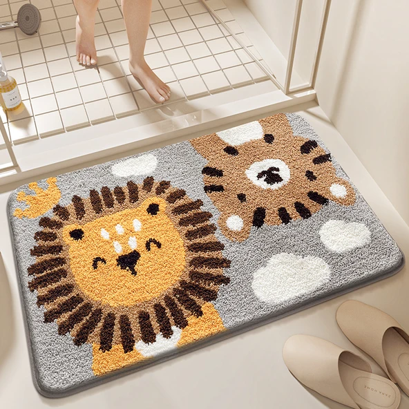 Çizgi Film Banyo Paspası 40X60cm Küçük Kral Kaymaz Halı