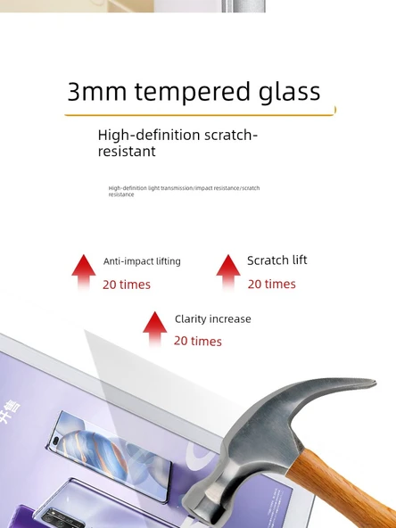 Alüminyum Alaşımlı Temperli Cam Poster Çerçevesi - 60x90 cm - 16mm - PVC Plaka - 6