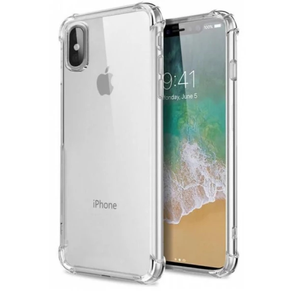 Gpack Apple iPhone X Kılıf AntiShock Ultra KorumaNano Glass