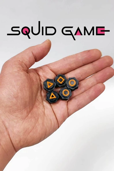 HOBİTRONİK  Squid Game Dark Serisi Beş Taş (5 TAŞ) Oyunu Gonggi - 2