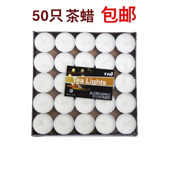 Zen Cam Abajurlu Retro Stil Mumluk - 50 Adet Mum