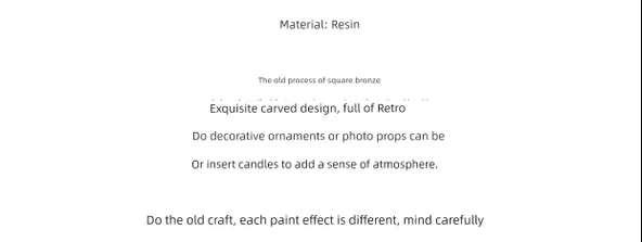 Fransız Retro Eskitme Şamdan - Üçlü Set - Resim 7