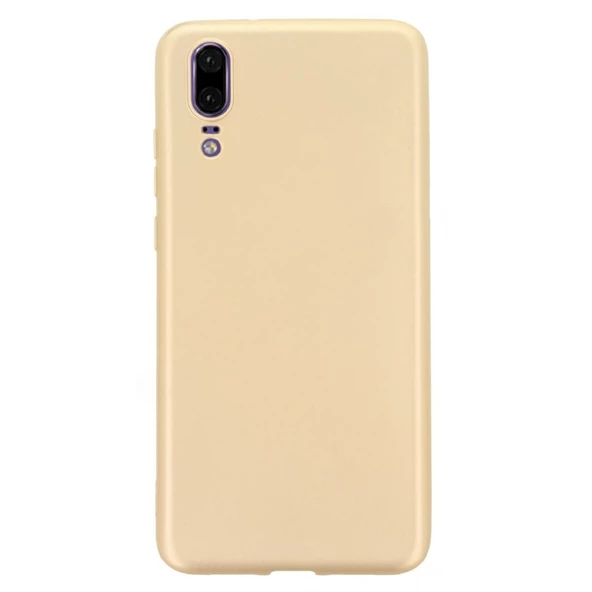 Gpack Huawei P20 Kılıf Premier Silikon Arka KapakNano Glass
