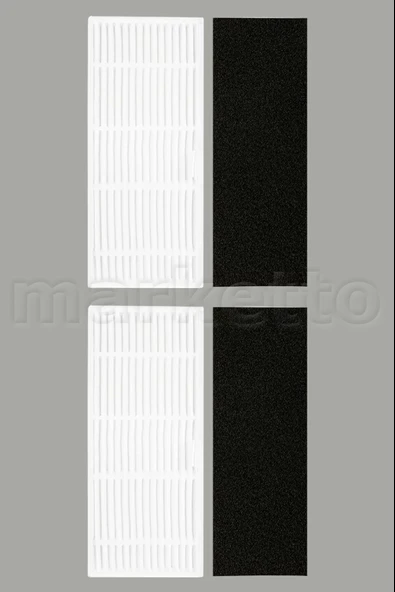 Wiami Fx-9 Pro Uyumlu Yedek 5 Parça Seti Ana / Yan Fırça Hepa Filtre - Resim 4