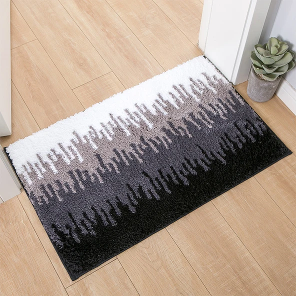 Kaymaz Tabanlı Emici Banyo Halısı - 50x80cm - Antrasit