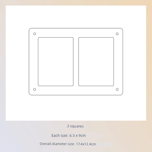 Akrilik Koleksiyonluk Eşya Standı - 2 Parça (6.5x9cm)