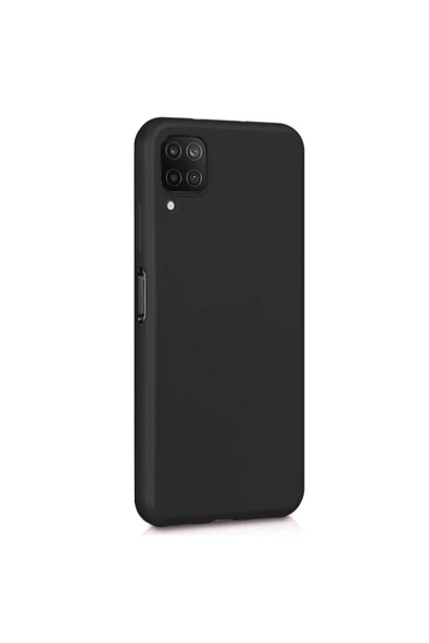 Buffay Samsung Galaxy M12 Premium Silikon Kılıf Siyah