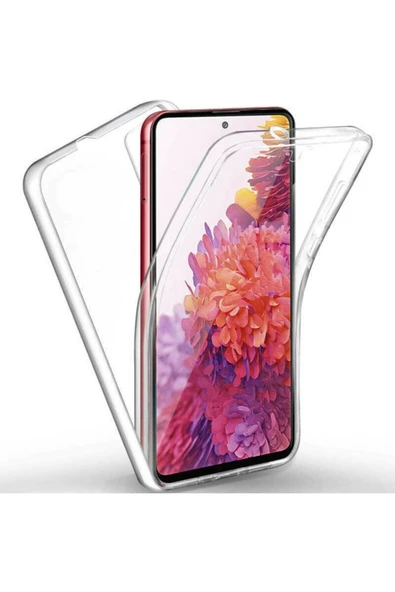 Buffay Samsung Galaxy A12 Çift Taraflı Silikon Kılıf