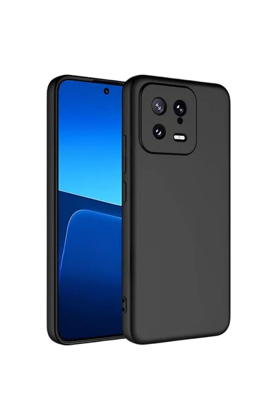 Buffay Xiaomi Mi 13 - 13 Pro Premium Silikon Kılıf Siyah