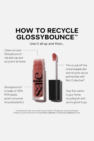 Saie Glossybounce Parlaklık Veren Nemlendirici Dudak Yağı Burst 5ML - 6