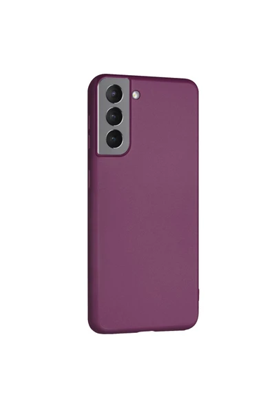 Buffay Samsung Galaxy S21 Plus Premium Silikon Kılıf Mor