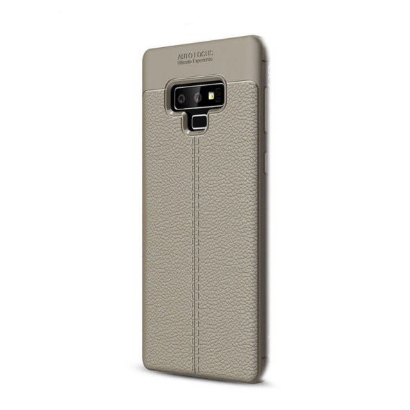 Gpack Samsung Galaxy Note 9 Kılıf Niss Deri Görünüm Silikon