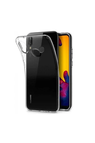 Buffay Huawei P20 Lite Premium Silikon Kılıf Şeffaf