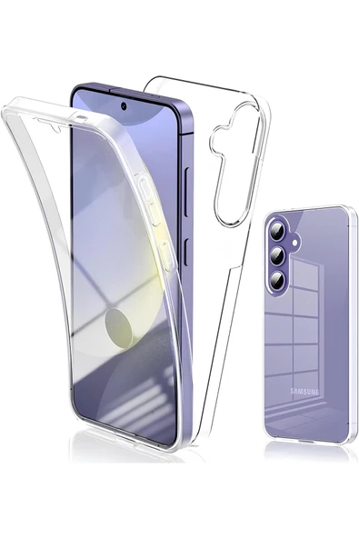 Buffay Samsung Galaxy S23 Çift Taraflı Silikon Kılıf